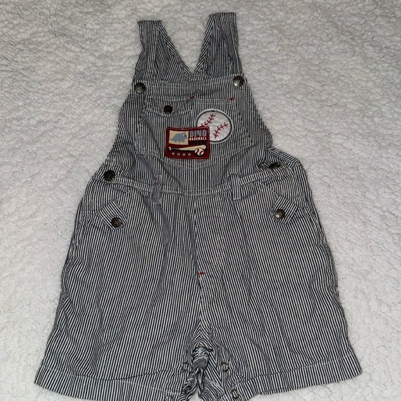 Baseball toddler overalls - Picture 1 of 5